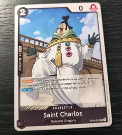One Piece CCG Saint Charlos Carrying On His Will UC Card OP13-087 NM - Image 1