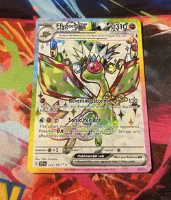 Pokemon TCG Flygon EX Holo Ultra Rare Card Sv08: Surging Sparks 222/191 - Image 1