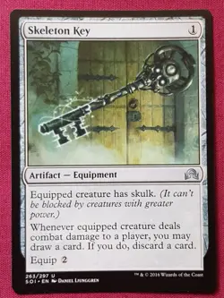 Magic The Gathering SHADOWS OVER INNISTRAD SKELETON KEY artifact card MTG - Image 1