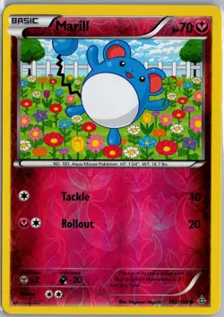 Marill 102/160 Primal Clash Pokemon Card Reverse Holo MP - Image 1