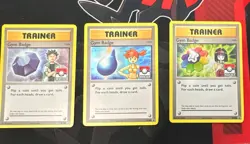 Gym Badge Trainer Holo Promo 3-Card Lot Pokemon League XY203 XY204 XY206 - Image 1