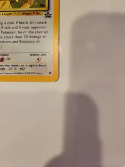 Meowth Promo 10 - Black Star GB Game Boy Stamped - Holo Rare Pokemon Card - Image 2