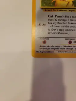 Meowth Promo 10 - Black Star GB Game Boy Stamped - Holo Rare Pokemon Card - Image 3