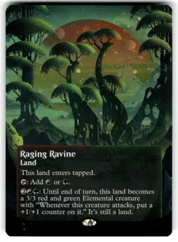 Raging Ravine (Borderless) (Galaxy Foil) Edge of Eternities: Stellar Sights NM - Image 1