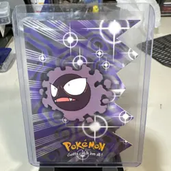 Topps Pokemon CarD TV Animation Edition Die Cut Gastly #EVO4 Rare - Image 1