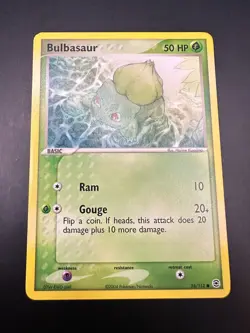 Bulbasaur (55/112) EX FireRed & LeafGreen Non Holo Regular Pokemon Card - Image 1