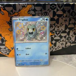 Pokemon Card Frigibax 128/091 Paldean Fates Holo Shiny Rare - Image 1