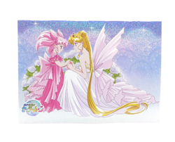 Sailor Moon Cosmos Queen Serenity Chibi Moon Anime Waifu Holo Foil Trading Card - Image 1