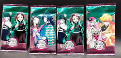 4x Demon Slayer Mugen Train Kimetsu No Yaiba Trading Card Game TCG Booster Packs - Image 1