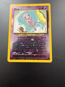Pokemon Card Mew Reverse Holo #1/18 Southern Island (NM) - Image 3