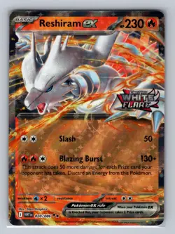 Reshiram ex (White Flare Stamped) 020/086 Pokemon Miscellaneous Cards NM/M Holo - Image 1