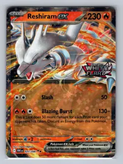 Reshiram ex (White Flare Stamped) 020/086 Pokemon Miscellaneous Cards NM/M Holo - Image 1
