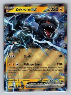 Zekrom ex (Black Bolt Stamped) 034/086 Pokemon Miscellaneous Cards NM/M Holo - Image 1