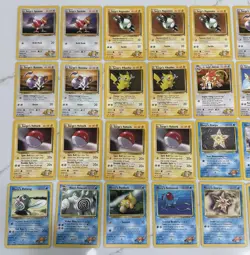 Lot Of 31 Pokemon Cards Vintage Gym Heroes WOTC Lt Surge, Misty, Pikachu, Brock - Image 2