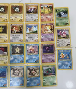 Lot Of 31 Pokemon Cards Vintage Gym Heroes WOTC Lt Surge, Misty, Pikachu, Brock - Image 3