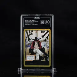 TAG 10 ONE PIECE Japanese Card Game DON!! Gold Frame (Hawk-Eyes Mihawk) TAG 10 - Image 1