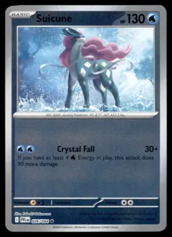 Pokemon Suicune 026 Phantasmal Flames Star 026/094 3 Card Lot Reverse Holo - Image 1