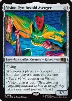 ~ Vision, Synthezoid Avenger ~ NM ~ Commander: Marvel Super Heroes ~ MTG ~ - Image 1