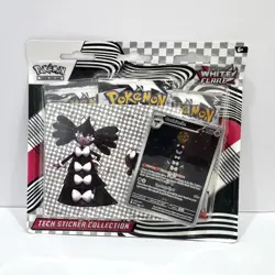 White Flare Tech Sticker Collection Sealed Pokemon Card Booster Pack - Image 1