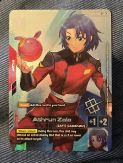 Athrun Zala Alternate Art Winner Foil ST04-011 C+ NM Gundam Card Game - Image 1