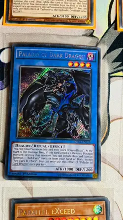 Yu-Gi-Oh! - Paladin Of Dark Dragon - DRL2-EN018 - Secret Rare 1st Edition NM - Image 1