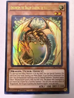 Yugioh - Ringowurm, the Dragon Guarding the Hundred Apples - Ultra - 1st - CYAC- - Image 1
