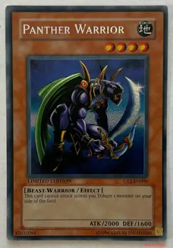 2005 Yu-Gi-Oh PANTHER WARRIOR #CT2-EN006 Collectors Tin Secret Rare - Image 1