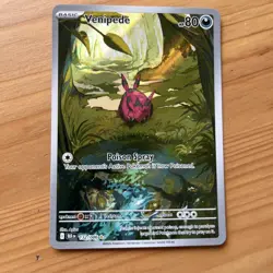 VENIPEDE 132/086 HOLO ILLUSTRATION RARE BLACK BOLT POKEMON HOLO NM/M - Image 1