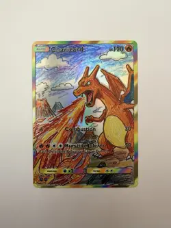 Charizard Custom Fan Art Card Drawing style - Image 1