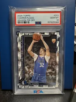 2025 Topps Season Tip Off Cooper Flagg RC PSA 10 - Image 1