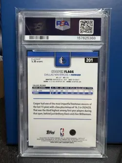 2025 Topps Season Tip Off Cooper Flagg RC PSA 10 - Image 2