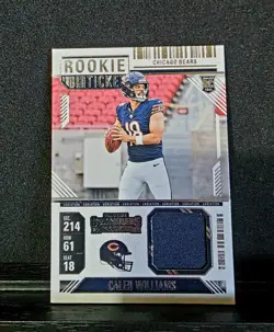 Caleb Williams 2024 NFL Rookie Ticket Relic Card - Image 1