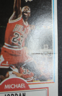 1990-91 FLEER #26 MICHAEL JORDAN *M14* CHICAGO BULLS HAS BLACK LINE *VGEXC* - Image 2