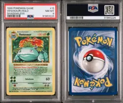 1999 Pokemon Game - VENUSAUR HOLO (SHADOWLESS) - PSA 8 (Near Mint/Mint) - Image 3