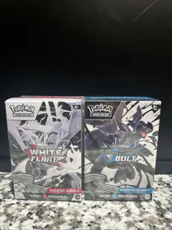 Pokemon Black Bolt and White Flare Booster Bundle Set of 2 Sealed New - Image 1