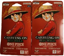 2x One Piece: OP-13 Carrying On His Will - Sleeved Booster Pack - Lot of 2 - Image 1
