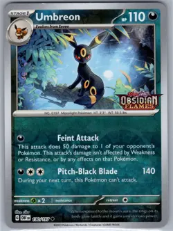 Umbreon (Obsidian Flames Stamped) 130/197 (NM) - Promo - Pokemon TCG - Image 1