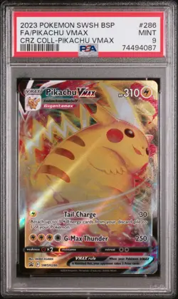 PIKACHU VMAX 286/159 CROWN ZENITH COLLECTIONS-PIKACHU POKEMON PSA 9 - Image 1