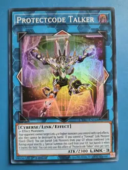 Near Mint Yugioh Protectcode Talker CYAC-EN048 Super Rare 1st Edition - Image 1