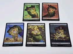 Set Of 5 Pizza Lands Foil MTG Teenage Mutant Ninja Turtles Magic The Gathering - Image 1