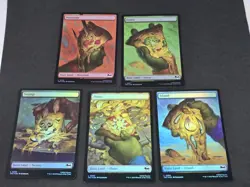 Set Of 5 Pizza Lands Foil MTG Teenage Mutant Ninja Turtles Magic The Gathering - Image 3
