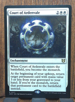 MTG👍 Court of Ardenvale WILDS OF ELDRAINE RARE 21 - Near Mint Pack Fresh❤ - Image 1