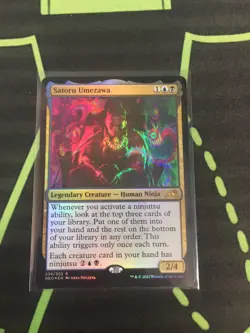 MTG Magic The Gathering Satoru Umezawa Foil Ninja Legendary Commander - Image 1