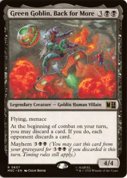 Green Goblin, Back for More 657 MSC Commander: Marvel Super Heroes NM - Image 1