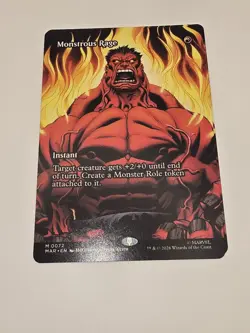 Monstrous Rage (Borderless) Marvel Universe Eternal-Legal Regular - Image 1