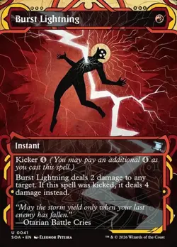 Burst Lightning - Foil Extended Art SOA NM MTG - Image 1