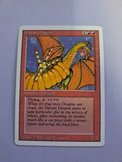 MTG: Shivan Dragon (LP): Revised Edition (s) - Image 1