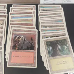 Wizards of the Coast MTG Revised Edition Basic Land Lot Island Swamp 1994 - Image 2