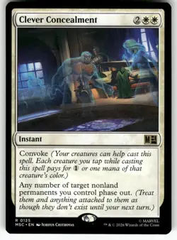 Clever Concealment 125 Marvel Super Heroes Magic: The Gathering NM M-07 - Image 1