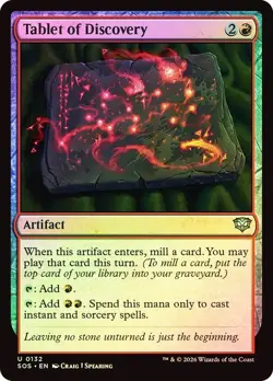 Tablet of Discovery Foil Secrets of Strixhaven NM MTG - Image 1